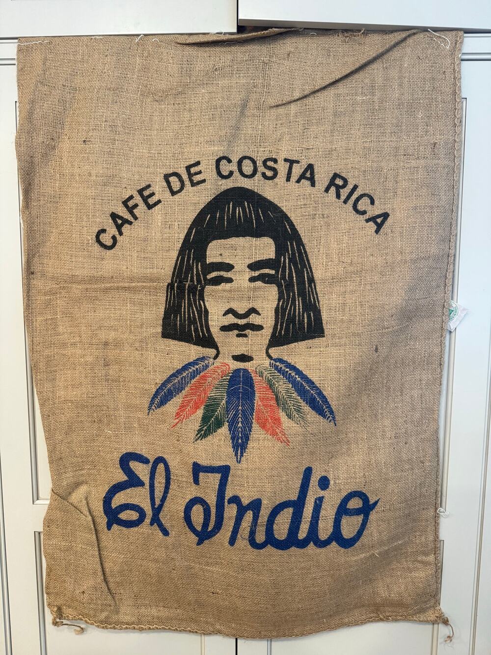 Jute Burlap Coffee Bag Sack Cafe de Costa Rica El Indigo JL